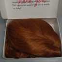 morvally Women 13" Short Wavy Ginger Orange Wig for Cosplay Costume Halloween Party