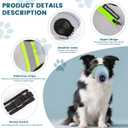 2 x Dog Muzzle, Soft and Adjustable Multi-Layer Filter Nose and Mouth Mask, Breathable Breathing Muzzles for Large, Medium and Small Sized Dogs (Gray, Large)