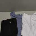 Liu & Qu Women's Maternity Nursing Tops, Layered Wrap for Breastfeeding, V-Neck Short Sleeve Tee Shirts 3 Packs (XX-Large, Black/White/Light Blue)