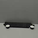 QINGYUN Shower Curtain Rod 3176 Inch,0.87"Diameter Adjustable Spring Tension Curtain Rods No Drill,Matte Black Shower Tension Rod for Bathroom,Room Divider,Window,AntiRust NonSlip 1Pack