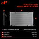 A-Premium Engine Coolant Radiator Assembly Compatible with BMW 135i 2008-2013, 135is 2013, 335i 2007-2011, X1 2013-2015, Z4 2012-2016, Automatic Transmission, Replace# 8012941, 17117547059