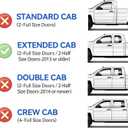 Window Visors for 2007-2013 Chevy Silverado & GMC Sierra 1500 Extended Cab, Rain Guards Vent Deflector Shade Dark Smoke 2007-2014 Silverado & Sierra 2500 HD/ 3500 HD, Tape-On, 4PCS