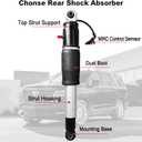 2 Packs Rear Air Shocks Strut Absorber Compatible with 2015-2020 Chevy Suburban Tahoe Cadillac Escalade ESV GMC Yukon XL 23151122 23267007 23290661 580-1106
