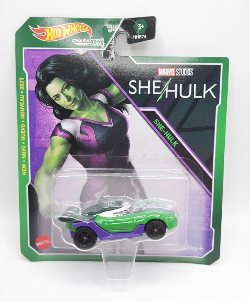 Hot Wheels Marvel She-Hulk Character Car Version New for 2023