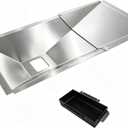 Universal Grease Tray with Catch Pan for Dyna Glo, Nexgrill, Charbroil, Kenmore, Grill Master, Backyard, Uniflame, Expert Gas Grill, Adjustable Drip Pan for Most 3/4/5 Burner Grills