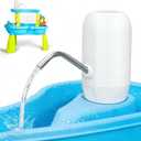 Water Table Pump, Continuous Kids Water Pump for Table, 3 Hours of Non-Stop Work Water Table Accessories Water Pump for Fun Summer Outdoor Water Toys Outside Water Play (White)