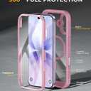 Miracase for iPhone 17 Case 6.3'', Full-Body Military Grade Drop Protection Outdoor Phone case with Built-in Glass Screen &Camera Control,Easy Installation,No Gap,Compatible with MagSafe, Purple