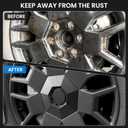 4PCS Wheel Caps for Tesla Cybertruck 2024 2025, Removable ABS Wheel Center Caps Compatiable with Tesla Cybertruck Accessories 2024 2025 (black)