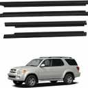 4Pcs Window Moulding Trim Weatherstrip Window Seal Compatible with 2001 2002 2003 2004 2005 2006 2007 Toyota Sequoia Replaces 75710-0C010 75720-0C010 8757100C010 757200C010