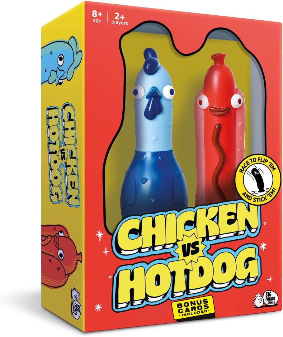 Big Potato Chicken vs Hotdog: The Ultimate Chaotic Party Game | Flipping-Fun Party Game for Families & Game Nights | Bonus Content Included!