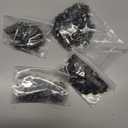 170 Pieces Multiple Sizes Cone Spikes Screwback Studs Rivets Large Medium Small Metal Tree Spikes Studs for Punk Style Clothing Accessories DIY Craft Decoration (Black)