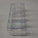 Lawei 4 Pack Acrylic File Sorter, 4-Section Clear Desktop File Folder Holder Organizer, Thick Office Storage Stand Rack for Book, Envelopes, Mail, Document, Notebook, Binder, Purse, Clutch Divider