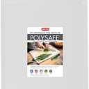 Dexas NSF Certified Polysafe Cutting Board with Handle, 8.5 x 11 Inches, Reversible Kitchen Cutting Board, White