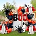 2 x Halloween Balloons Decorations, Red Boo Letter, Devil, Spider Foil Balloon for Halloween Party Decorations (Red)