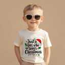 Kids Christmas Shirt  Toddler Boys Girls Holiday Outfit Santa Snowman Gingerbread Tree Gift T-Shirt 2T-8T (Yellow)