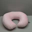 Nursing Pillow and Positioner Breastfeeding and Bottle Feeding, Propping Baby, Tummy Time, Sitting Support for Baby Boy Baby Girl, with Removable Dots Cover (Blushing Bride) (22 X 17.7 X 5.9 Inch, Pink)