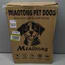 MIAOTONG 3-Flap Dog Door for Wall, Energy-Efficient Insulated Pet Door for Wall, Aluminum Lock Doggy Door for Wall, Steel Frame and Telescoping Tunnel Dog Doors(Pets Up to 100 Lb) -Large