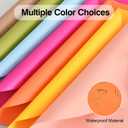 BEISHIDA 20 PCS Orange Floral Wrapping Paper-Matte Waterproof Flower Wrapping Paper Bouquet for Florist Supplies, DIY Crafts, Gift Packaging, Wedding, Birthday Gift