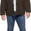 Levi's Men's Washed Cotton Hooded Military Jacket (Regular & Big & Tall Sizes) (Black)