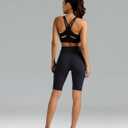 Colorfulkoala Women's High Waisted Biker Shorts with Pockets 8" /10" Inseam Workout Yoga Shorts Running Tights (Black, XS)