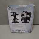 KDD RGB Headset Stand with 9 Light Modes - Controller Holder for Desk - Rotatable Headphone Stand & Detachable Controller Hook for PC Earphone Accessories(Black)