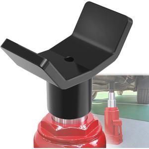ForoGore Bottle Jack Adapter for 12t Jack Heavy Duty Steel Lifting Saddle for 3" & 4" Round Square Axle Tube Fits 1.65 Inch or Smaller Diameter Bottle Jack Accessories