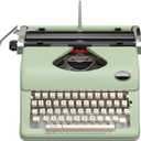 Maplefield Manual Typewriter - Old Fashioned Style & Office Decor & Stationery - Accepts Standard 8 x 11 in Typewriter Paper - Green, 8 x 11 in