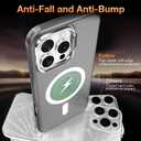 Fotbor Ultra-Slim iPhone 16 Pro Max Case with Stand [MagSafe Compatible] 10ft Military-Grade Drop Protection, Retractable Lanyard Included (Black)