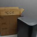 Cesun Small Bathroom Trash Can with Lid Soft Close, Step Pedal, 6 Liter / 1.6 Gallon Stainless Steel Garbage Can with Removable Inner Bucket, Anti-Fingerprint Finish (Gray)