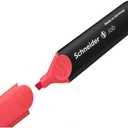 Schneider Highlighter, Red, Chisel Tip, 5.0 mm, Refillable