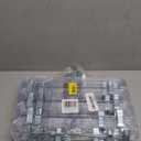 HOUSE DAY Clear Pants Hangers with Clips 25 Pack, Non-Slip Skirt Hangers for Women, Upgraded Heavy Duty Plastic Clip Hanger for Pants, Trousers, Jeans, 14" Short Hanger, 360°-Rotating Swivel Hook