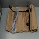 ULTCOVER Patio Parasol 600D Waterproof Outdoor Market Umbrella Cover - Fits Market Umbrella Up to 12 Feet DIA, Brown-Market