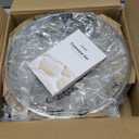 CAROTE Non Stick Frying Pan Skillet, Nonstick Granite Fry Pan with Glass Lid, Egg Pan Omelet Pans, Stone Cookware Chef's Pan, PFOA Free (Classic Granite, 10-Inch) (Black)