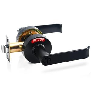 Bathroom Privacy Indicator Handle Lock, Vacant Occupied Bathroom Lock Suitable for doors 1-3/8” to 1-3/4” thick with Large Indicator for Men Women Restroom In-use or Vacant, Occupied Sign for Bathroom