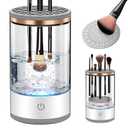 Electric Makeup Brush Cleaner with Brush Clean Mat, USB Charging Automatic Electric Makeup Brush Cleaner, Makeup Brush Cleaner Machine Fit For All Size Makeup Brush, Great Gift for Women Girls