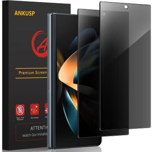 [2 Pack] Galaxy Z Fold 6 Privacy Screen Protector, Anti-Spy, Case Friendly, Bubble Free, 9H Hardness, 3D Full Coverage Tempered Glass Screen Protectors for Samsung Galaxy Z Fold 6 5G