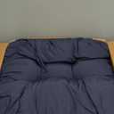 Outdoor Chair Cushions Set of 2, 22x22x4 Inch Seat Pads with Ties for Patio Wicker Chairs Garden Dining Chair, Indoor Outside Use, Fade-Resistant & Waterproof, Dark Blue