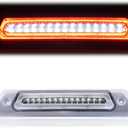 G-PLUS LED 3rd Third Brake Light Compatible With Ford F150 2009-2014 High Mount Rear 3rd Cargo Tail Lamp Waterproof Clear lens Chrome Housing