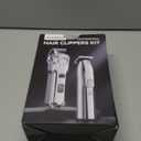 Jack & Rose Clippers and Trimmers Set, Cordless Hair Clippers for Men, Barber Clippers Set (Silvery)