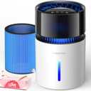 3L Mist-Free Evaporative Humidifier for Bedroom, Top Fill Humidifier Work with Tap Water, Touch Control,USB Powered, Sleep Mode, Night Light,18H Timer, Easy-Clean Design for Home Office 