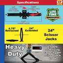 Scissor Jacks (24", 1/pk) (48-979006) Ultra-Fab Products