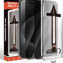 chubbycable ChubbyShield for iPhone15 Pro Max - 2 PCS Military-Grade Privacy Screen Protector with Ultra-easy Install Box, Auto Dust-Elimination & Bubble Free