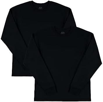 Fruit of the Loom Mens Eversoft Cotton Long Sleeve T Shirts, Breathable & Moisture Wicking with Odor Control XL
