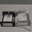 GIGALUMI Solar Wall Lights Outdoor, Dusk to Dawn Motion Sensor Lights Waterproof, 2 Pack Motion Sensor Solar Porch Lights with 3 Modes, for Patio, Garage, Shed