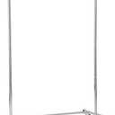 DRM Folding/Collapsible Clothing/Garment Rack, 250 lbs Heavy-Duty Rolling Clothes Organizer Rack, Chrome