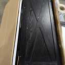 FTZxHKLX Modern 4 Drawer Dresser for Bedroom, Tall Bedroom Dresser with Large Drawer & Rose Gold Handles, Wooden Storage Organizer Cabinet Chest of Drawer for Closet, Living Room, Hallway, Black