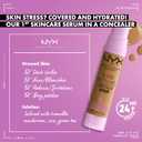 NYX PROFESSIONAL MAKEUP Bare With Me Concealer Serum, Concealer Makeup For Up To 24Hr Hydration - Beige