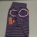 KYEESE 2Pack Dog Sweater Pullover Dog Sweaters for Small Dogs Girl Soft Dogs Clothes Stretchy Pet Sweatshirt Warm Pets Clothes Small Pets Sweaters Turtleneck Pet Coats (Large (12-18lbs), 1# Stripe+Purple)