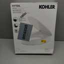 KOHLER 25875-0 Hyten 3" Height, Elevated Soft Close Elongated Toilet Seat, Contoured Seat with Grip-Tight Bumpers, Quick-Attach Hardware, No Slam Toilet Seat, White