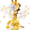 TUMAMA Dancing Talking Giraffe Toys, Mimicking Twisting Electronic Soft Plush Giraffe Toy with Record & Repeating What You Say, Singing Interactive Baby Toy for Toddler Boys Girls Gifts